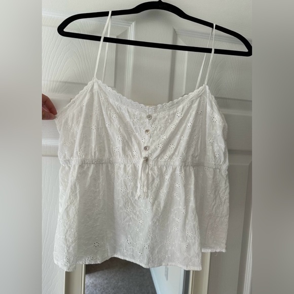 Hippie Rose White Lace Detail Top - Picture 1 of 3